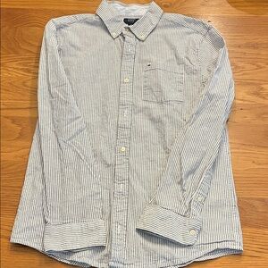 Crown & Ivy Kids Blue Striped Button-Down Shirt